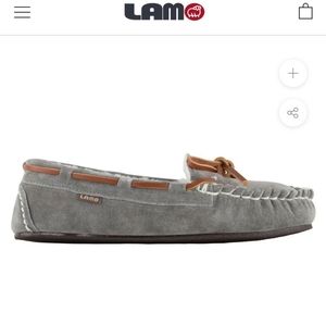 🚫sold🚫 LAMO Britain Moccasins, grey w/Camel bow